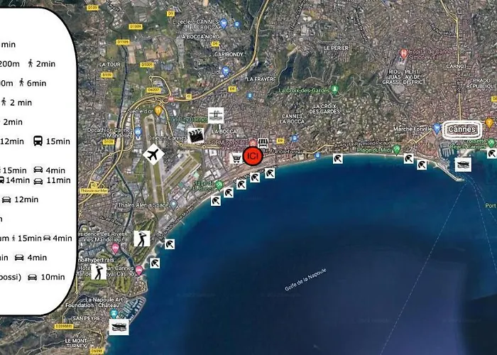 Cannes, A 500 M, Maison Rare كان